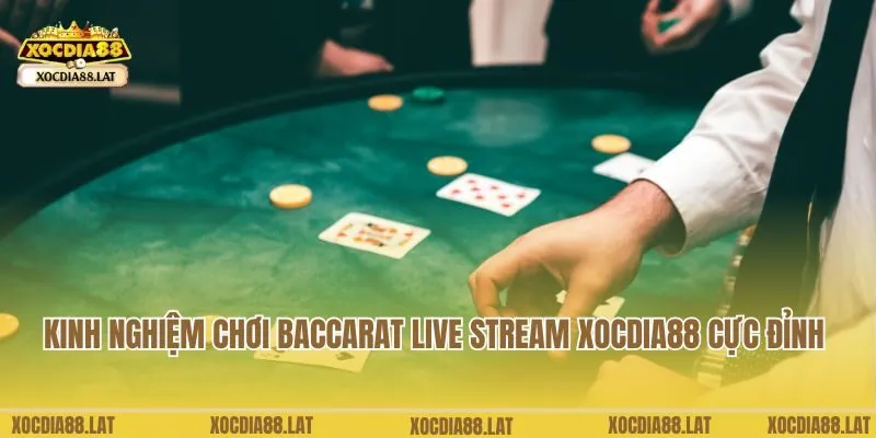 Kinh nghiệm chơi Baccarat Live Stream Xocdia88 cực đỉnh